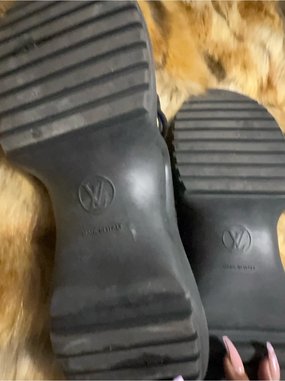 Louis Vuitton Brown and Black Women's Sneakers